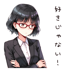 [LINEスタンプ] ツンデレ上司の仕事女子スタンプ