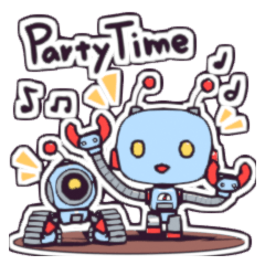 [LINEスタンプ] ロボットマスコットのスタンプ