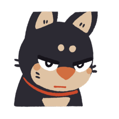 [LINEスタンプ] 黒しばのクロスタンプ