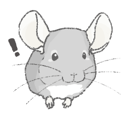 [LINEスタンプ] ちょいデフォチンチラ(バイオレット)