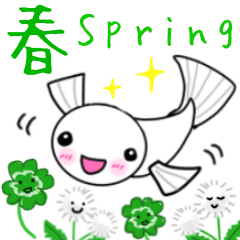 [LINEスタンプ] 春の日常＊めだかちゃん