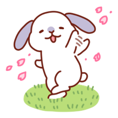 [LINEスタンプ] うさうさの春