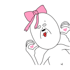 [LINEスタンプ] 変な卵おじさん