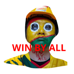 [LINEスタンプ] WIN BY ALL