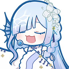 [LINEスタンプ] 水影凪ルカ 【Vtuber】LINEスタンプ第二弾