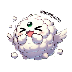 [LINEスタンプ] 癒し雲 ポワポワ