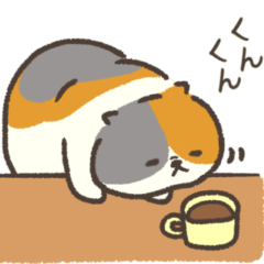 [LINEスタンプ] ☆とろけるネコの日常☆三毛猫