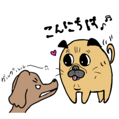 [LINEスタンプ] あたちパグのこうめ！！3