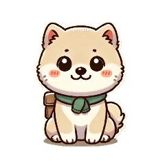 [LINEスタンプ] 後輩子犬のビジネススタンプ