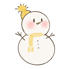 [LINEスタンプ] ゆきのゆきだるま 敬語であいさつ