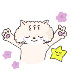 [LINEスタンプ] くもにゃんとぼっしーの仲良しスタンプ