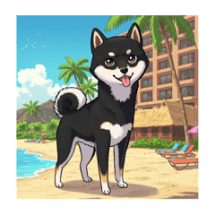 [LINEスタンプ] 柴犬の旅