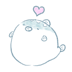 [LINEスタンプ] ぷっくぷくのふぐさん