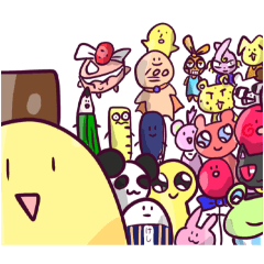 [LINEスタンプ] フルーツ・アニマルゥゥズ！！