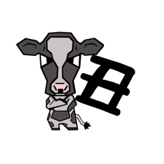 [LINEスタンプ] 干支、丑（牛うし）