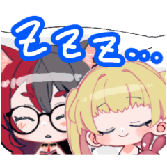 [LINEスタンプ] おしゃべりな狐のお姉さん、楽下いなり