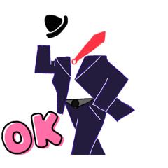 [LINEスタンプ] 紳士服で挨拶2