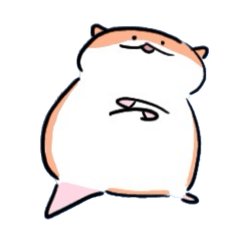 [LINEスタンプ] 若干可愛くないハムスター
