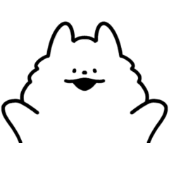 [LINEスタンプ] 動くふわふわの犬たち