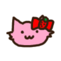 [LINEスタンプ] いちごねこのストちゃん