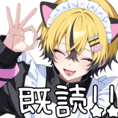 [LINEスタンプ] 猫耳ジャージメイド舌ピくんの日常スタンプ