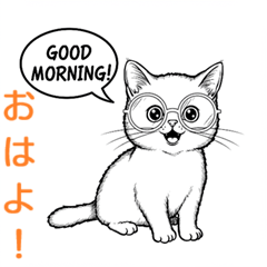 [LINEスタンプ] 子猫の英語教師