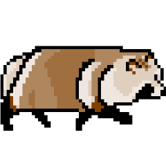 [LINEスタンプ] ドットのたぬき5