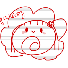 [LINEスタンプ] 可愛い花丸ちゃん！！花丸ちゃんは喋れませんの画像（メイン）