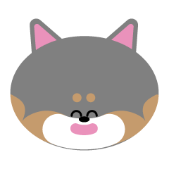 [LINEスタンプ] 黒柴犬「ふく」の第3弾
