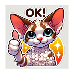 [LINEスタンプ] デボンレックスのキュートな気持ちスタンプ