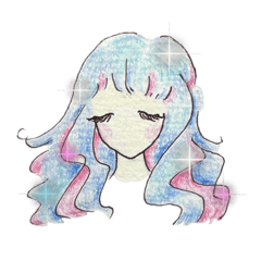 [LINEスタンプ] 表情アレンジ組み合わせ出来るふんわり乙女