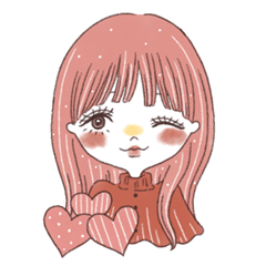 [LINEスタンプ] レトロかわいいガールズスタンプ