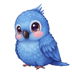 [LINEスタンプ] 青いインコそらスタンプ