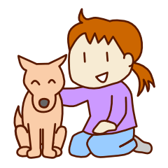 [LINEスタンプ] アラフォー女子と雑種犬の日常