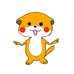 [LINEスタンプ] 活動するカワウソさん