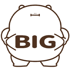 [LINEスタンプ] デブくま（BIGおデブ）