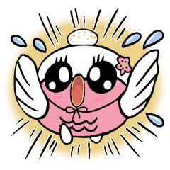 [LINEスタンプ] もちっとウグイス桜ちゃん
