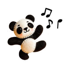 [LINEスタンプ] フェルトパンダ日和