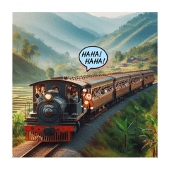 [LINEスタンプ] 山岳鉄道『ぽっぽ』