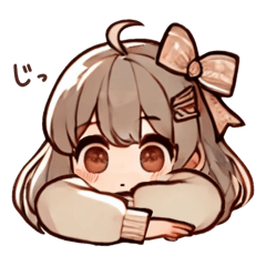 [LINEスタンプ] 人間女の子のスタンプ
