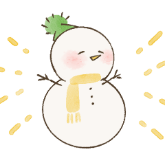 [LINEスタンプ] ゆきのゆきだるま おしゃべり