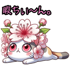 [LINEスタンプ] 桜にゃんVol.❷ 【NEW‼️】入学卒業❗️.,.