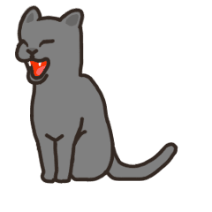 [LINEスタンプ] うごく。慣れてきた猫 - グレー猫