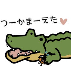 [LINEスタンプ] だってワニだもの
