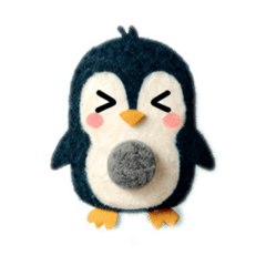 [LINEスタンプ] フェルトペンギン
