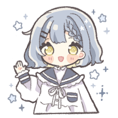 [LINEスタンプ] 星とセーラーの女の子