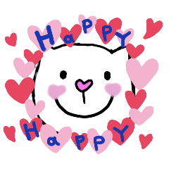 [LINEスタンプ] しろにゃー1