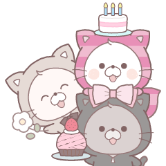 [LINEスタンプ] BIG！ひみつねこのこみち