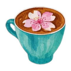 [LINEスタンプ] 桜ラテアートSAKURA CAFE【春の日常】の画像（メイン）