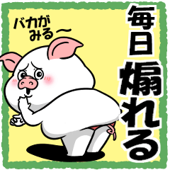 [LINEスタンプ] ぽっちゃりした白丸赤太郎(毎日煽れる)